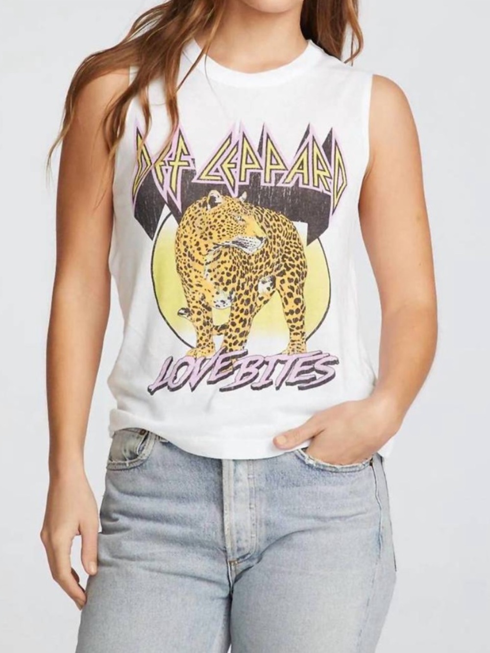 Chaser Def Leppard "Love Bites" graphic Tank Top
